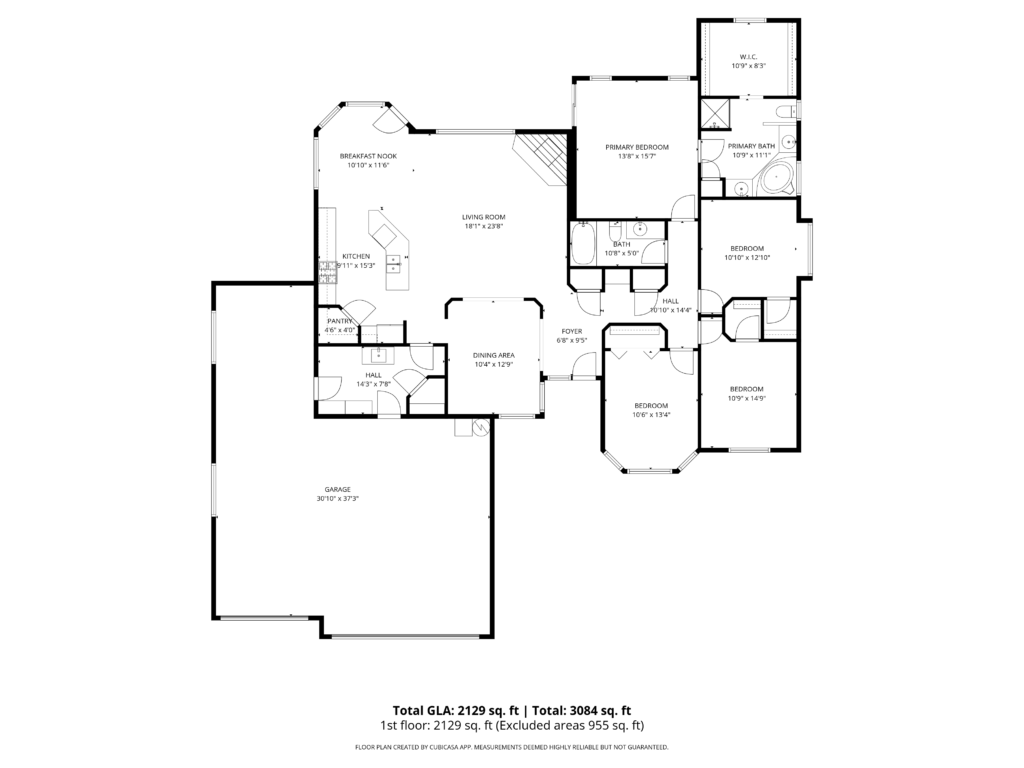 2D floor plan of 2680 S. Loftus Way in Meridian, Idaho
