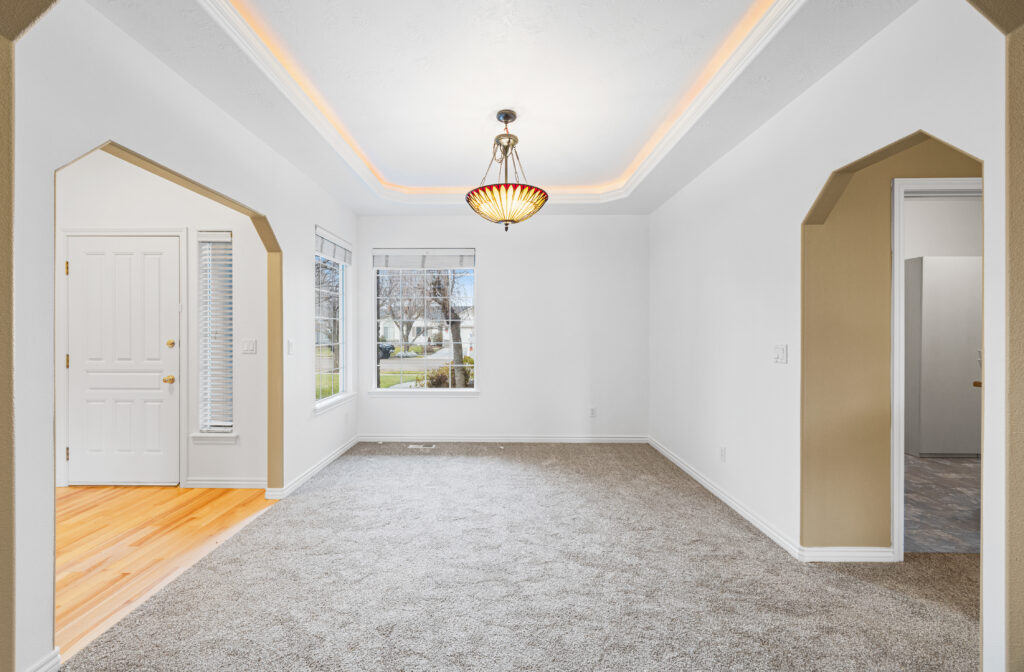 Dining room view of house at 2680 south loftus way in meridian, idaho listed by jeff sudmeier with idahoreal.estate team at action real estate.