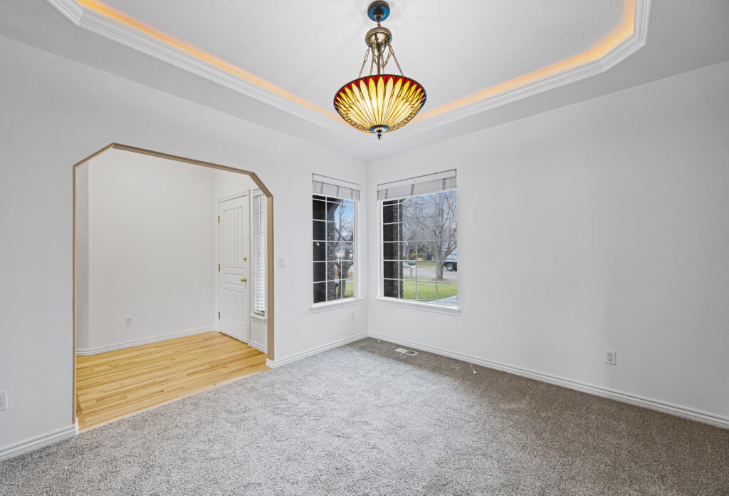 Dining room view of house at 2680 south loftus way in meridian, idaho listed by jeff sudmeier with idahoreal.estate team at action real estate.